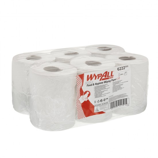 Rola derulare centrala Kimberly-Clark WypAll, alba, 38 x 18 cm, 6 role/bax