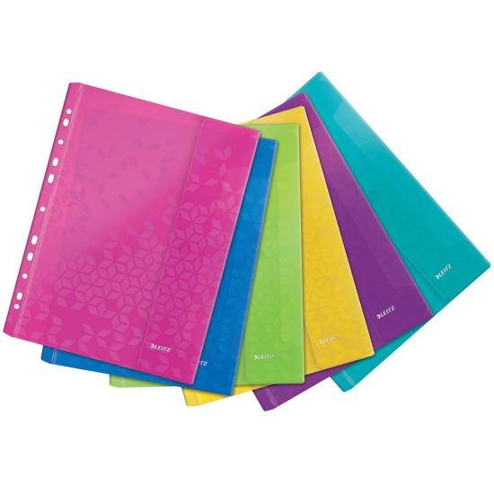 Folie de protec?ie color Leitz WOW, cu arici, diverse culori Folie de protec?ie color Leitz WOW, cu arici, diverse culori