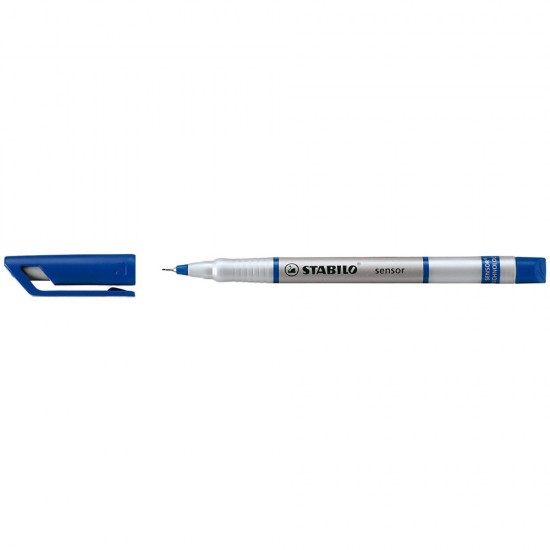 Liner Stabilo Sensor, varf 0.3 mm, albastru Liner Stabilo Sensor, varf 0.3 mm, albastru