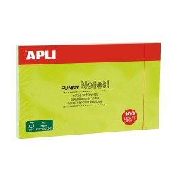 Notite adezive, Apli, 125 x 75 mm, verde, 100 file/set Notite adezive, Apli, 125 x 75 mm, verde, 100 file/set