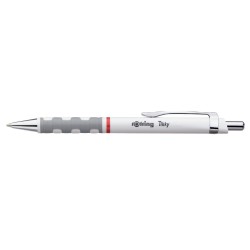 Pix cu mecanism, Rotring, Tikky III, 0.8 mm, alb, mina albastra Pix cu mecanism, Rotring, Tikky III, 0.8 mm, alb, mina albastra