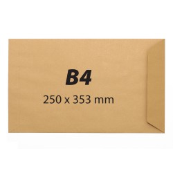 Plic B4, 250 x 353 mm, kraft, banda silicon, 90 g/mp, 25 bucati/set Plic B4, 250 x 353 mm, kraft, banda silicon, 90 g/mp, 25 bucati/set