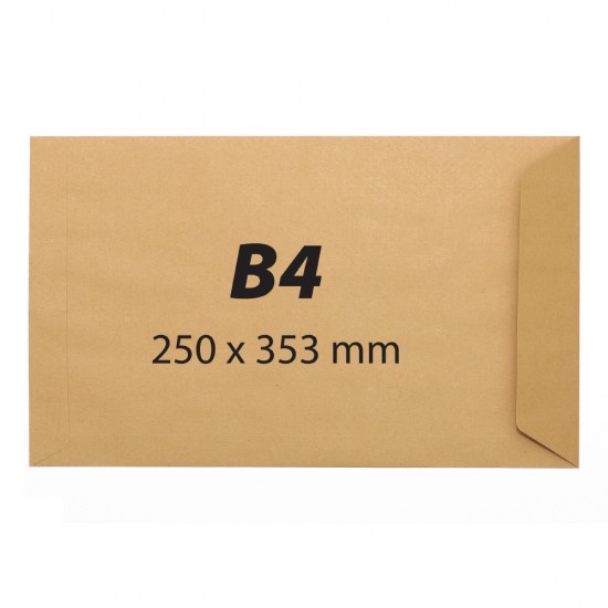 Plic B4, 250 x 353 mm, kraft, banda silicon, 90 g/mp, 250 bucati/cutie Plic B4, 250 x 353 mm, kraft, banda silicon, 90 g/mp, 250 bucati/cutie