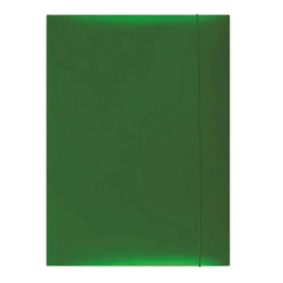 Mapa cu elastic Donau, carton plastifiat, verde Mapa cu elastic Donau, carton plastifiat, verde