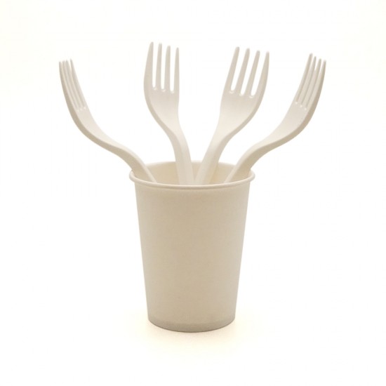 Set de 100 bucati, Furculite Bio, Compostable Set de 100 bucati, Furculite Bio, Compostable