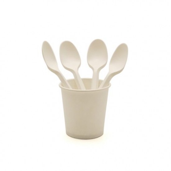 Set 100 bucati, Lingurite Bio, Compostable Set 100 bucati, Lingurite Bio, Compostable