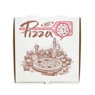 Set de 100bucati, Cutie pizza 25x25x3.5 cm, Alba