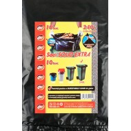 Saci menaj SOLID EXTRA, 240L, negru, 110x125 cm, 10 buc/pachet, Oti