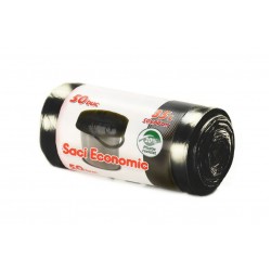 Saci menaj ECONOMIC 35L, negru, 50x60 cm., 50 buc./rola