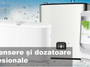 Dotări profesionale pentru toalete - dispensere, uscătoare și alte accesorii igienice