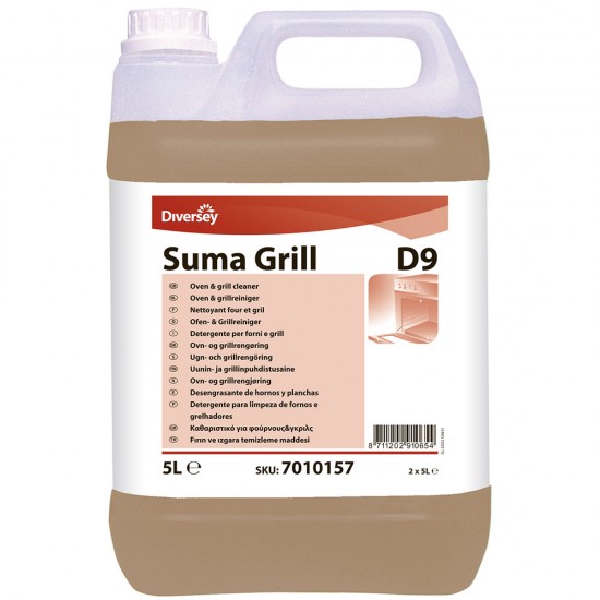 Detergent puternic bucatarie SUMA Grill D9, Diversey, 5L