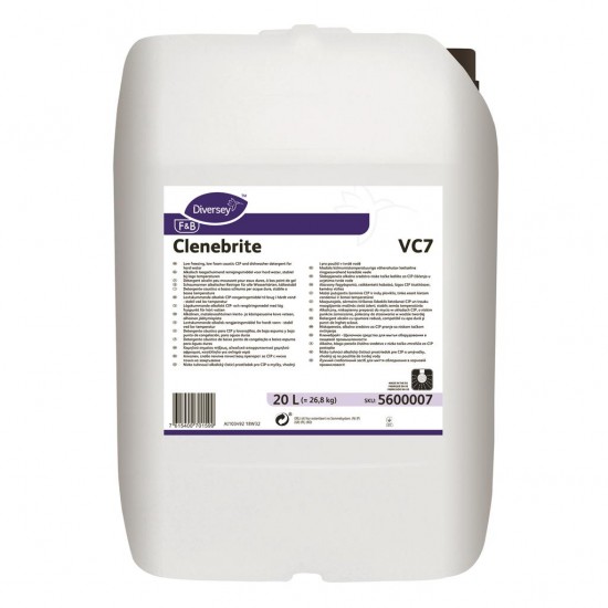 Detergent lichid puternic alcalin CLENEBRITE, Diversey, 20L