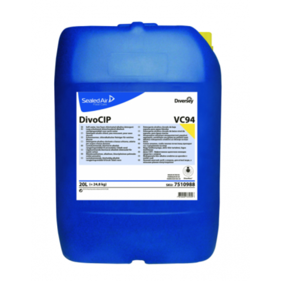 Detergent alcalin clorinat DIVOCIP, Diversey, 24.8 kg