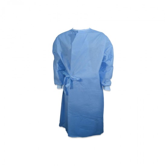 Halat protectie steril albastru, ambalat individual, impermeabil, 40 gr/mp