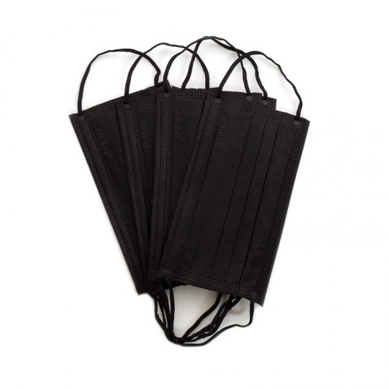 Masca medicala de unica folosinta 4 straturi, 50buc/cutie, black, Dr Mayer Masca medicala de unica folosinta 4 straturi, 50buc/cutie, black, Dr Mayer