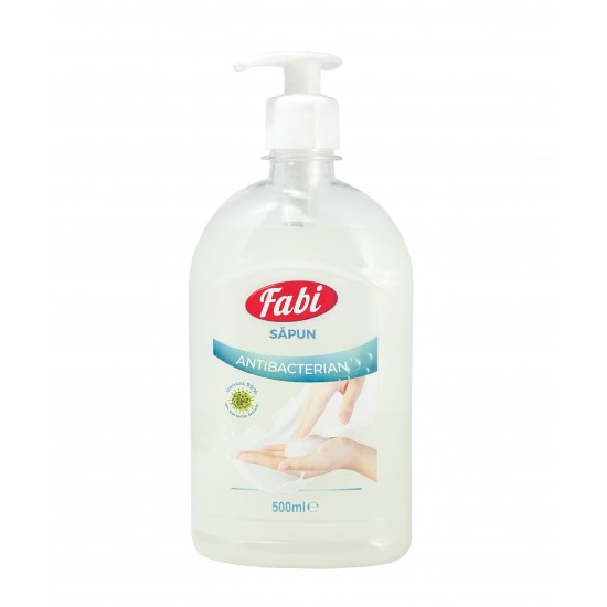 Sapun lichid antibacterian cu pompita, Fabi 500 ml Sapun lichid antibacterian cu pompita, Fabi 500 ml