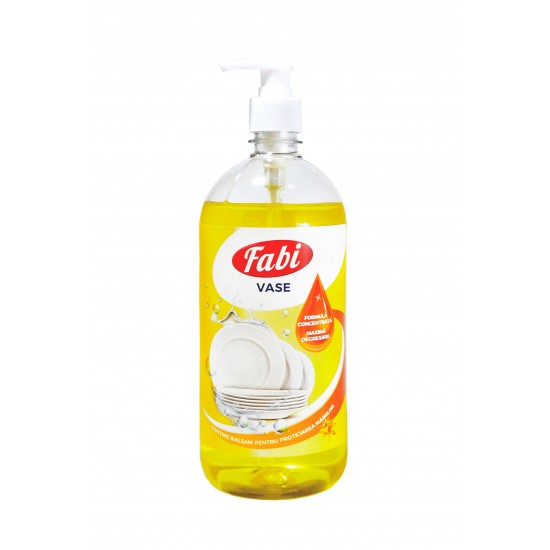 Detergent pentru Vase, concentrat, cu balsam, Fabi, 1L