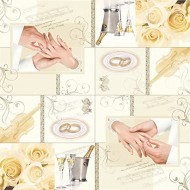 Servetele de masa 33x33cm model verighete - 3 straturi