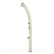 Dus solar aluminiu pentru exterior cu cap de dus si robinet cu buton cu autoînchidere, Idral