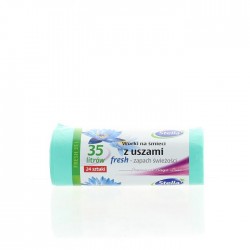 STELLA SACI MENAJ FRESH LDPE 35L 24/set cu urechi STELLA SACI MENAJ FRESH LDPE 35L 24/set cu urechi
