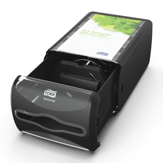 Dispenser negru șervețele de masă Tork Xpressnap® Countertop