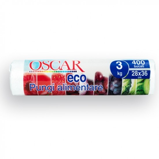 Pungi alimentare ECO Oscar, 400buc/rola, 3kg