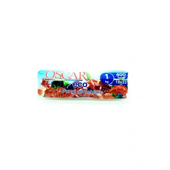Pungi alimentare ECO Oscar, 400buc/rola, 1kg Pungi alimentare ECO Oscar, 400buc/rola, 1kg
