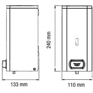 Dozator din otel inoxidabil, pentru sapun spuma, 1.5L, Mediclinics