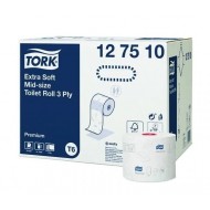 Hartie igienica in 3 straturi, Tork Premium Extra Soft, T6, 70 m/rola