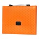 Geanta semitransparenta din plastic, portocalie, 330x240x35mm Geanta semitransparenta din plastic, portocalie, 330x240x35mm