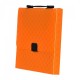 Geanta semitransparenta din plastic, portocalie, 330x240x35mm Geanta semitransparenta din plastic, portocalie, 330x240x35mm