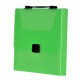 Geanta semitransparenta din plastic, verde, 330x240x35mm