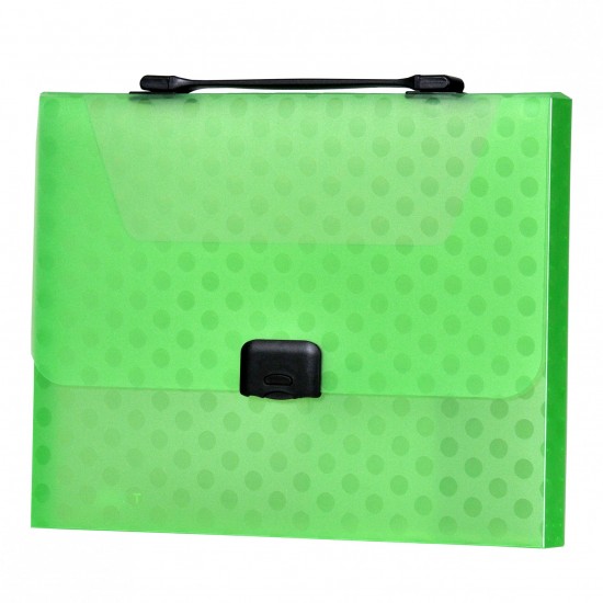 Geanta semitransparenta din plastic, verde, 330x240x35mm Geanta semitransparenta din plastic, verde, 330x240x35mm