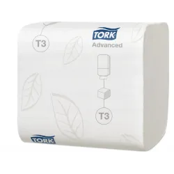 Hârtie igienică pliată, 2 straturi, Tork Advanced