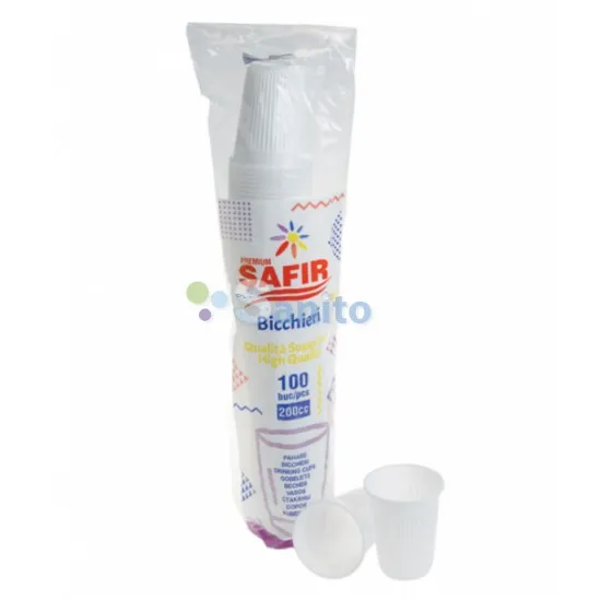 Pahare Plastic Premium 200 CC, 100 buc/set Pahare Plastic Premium 200 CC, 100 buc/set