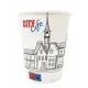 Pahare de carton 8 Oz City (236 ml), 50 buc/set