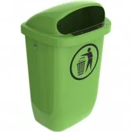 Cos stradal 50 l - verde deschis 