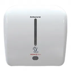 Dispenser din plastic Universus cu senzor pentru rola autocut, alb, tratat antibacterian, Papernet Dispenser din plastic Universus cu senzor pentru rola autocut, alb, tratat antibacterian, Papernet