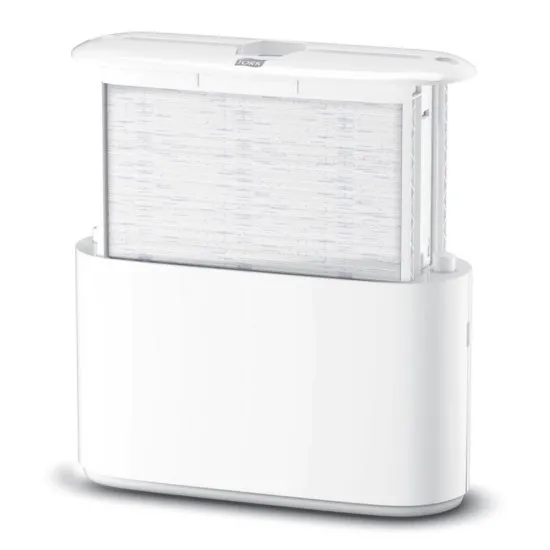Dispenser alb, de masa, pentru servetele Xpress Tork Dispenser alb, de masa, pentru servetele Xpress Tork