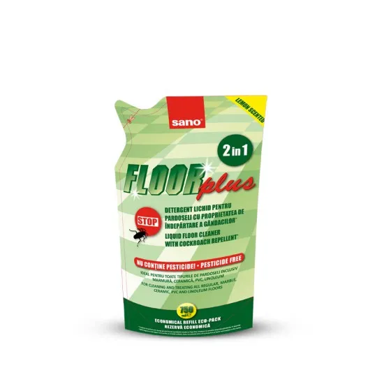 SANO FLOOR PLUS REFILL Manual, 750ml, detergent pardoseala SANO FLOOR PLUS REFILL Manual, 750ml, detergent pardoseala