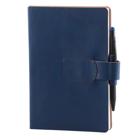 Notes Ravelo, piele, A5, liniat ivory, albastru Notes Ravelo, piele, A5, liniat ivory, albastru