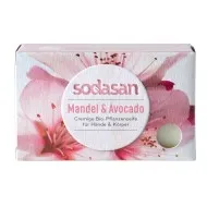 Sapun crema bio migdale si avocado 100g SODASAN Sapun crema bio migdale si avocado 100g SODASAN