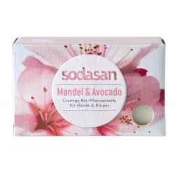 Sapun crema bio migdale si avocado 100g SODASAN                                                     