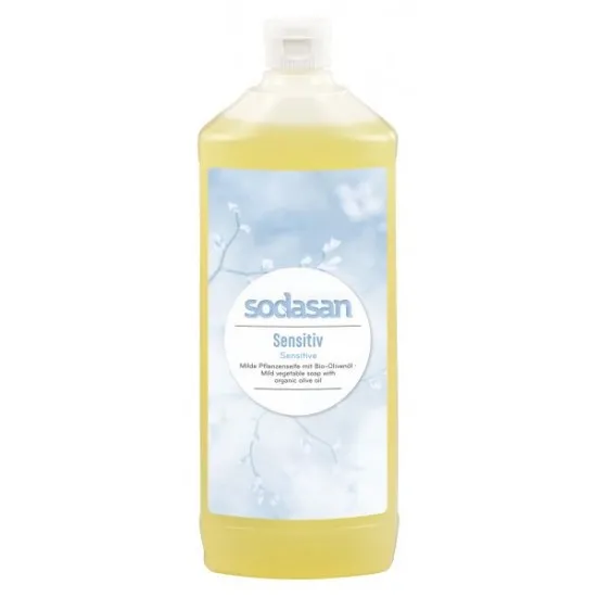 Sapun lichid - gel de dus bio sensitiv 1L Sodasan Sapun lichid - gel de dus bio sensitiv 1L Sodasan