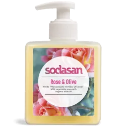 Sapun lichid gel de dus bio trandafir masline 300ml SODASAN
