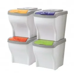 Cosuri de gunoi pentru colectare selectiva 4 x 20 L