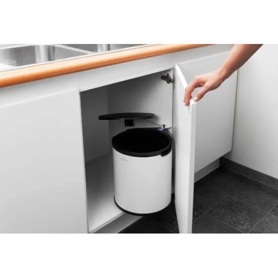 Cos de gunoi Built-in Bin, 15L - alb Cos de gunoi Built-in Bin, 15L - alb