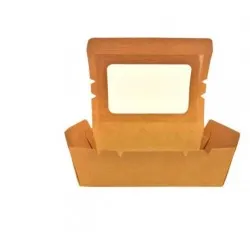 Cutie salata kraft x 1 fereastra 1200 cc, 50 buc/set, Carton Cutie salata kraft x 1 fereastra 1200 cc, 50 buc/set, Carton