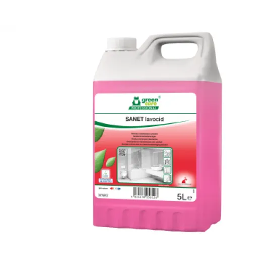 Sanet lavocid - SOLUTIE PENTRU SPATII SANITARE 5l Sanet lavocid - SOLUTIE PENTRU SPATII SANITARE 5l