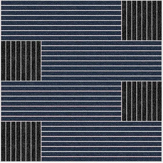 Covoras aluminiu AluTileMat, MINI (17mm) LYRA 2D - model Needlefelt